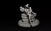 Merlon NSFW - 1/24 75mm Large scale resin model kit and base M&F