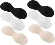[MUCKLILY] 6 Pairs 8 Shaped Removable Chest Insert Pad Chest Massage Bra Cushion Pads Replacements for Summer Daily Wear Accessories