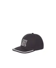 Black canvas baseball cap One size