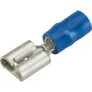 CABAC QC2-6.4DG-50 Quick Connects Blue 50Pk Wire Range 1 - 2.5Mm Squared QUICK CONNECTS BLUE 50PK