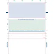 8-1/2" x 11" Z Fold Check Green (Box of 2000)
