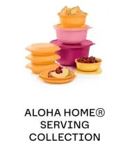 Tupperware Aloha Home 4 Pc Bowl Set & 4 Pc Double Plates- Serving Set New
