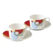 Noritake Cup & Saucer (Pair Set) (Coffee Tea) 185Cc Frank Lloyd Wright Im No.125