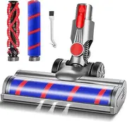 Roller Motorhead Cleaner Head Compatible with Dyson V7 V8 V10 V11 V15 Vacuum Soft and Hard Roller Brush Vacuum Cleaner Brush with LED Light Vacuum Cleaner Accessories for Dyson Carpets and Floor Brush
