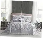 Oversized King Bedspread 128x120 Extra Extra Wide Super King(128"x120") Grey