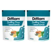 2x Difflam Soothing Drops + Immune Support Menthol Eucalyptus 20s