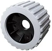 12x Boat Trailer Wobble Rollers Grey, Blue, Red Ribbed Bundle. Fiberglass, Aluminium Boat Hulls. 20mm Bore. (Grey)