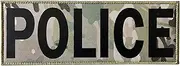 SUVIYA Police Patch with Hook and Loop (MC-Black, 11x4 inch)