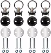 round Tie down Anchor Point Kit Bolt on Track Fitting with Quick Release Compati