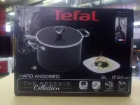 在飛比找Yahoo!奇摩拍賣優惠-《特價》TEFAL 法國特福傳承陽極系列24cm 湯鍋 9L