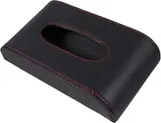 ULTECHNOVO Car Visor Tissue Holder PU Leather Napkin Organizer with Memory Clip Design Easy Installation for Car Dashboard Backseat Door Stylish Space Saving