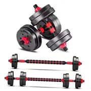 Adjustable-Dumbbells-Sets, 20/30/40/60/80lbs Free Weights Red 30lbs(15lbs*2)