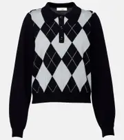 [Frame] Frame Argyle wool-blend polo sweater AU 14 multicoloured