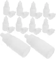 Hohopeti Plastic Empty Eye Dropper Bottles 10pcs Mini Dropper Bottles Squeeze Cap for Eye Liquids Essential Oils