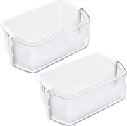 [2 PACK] UPGRADED DA97-12935A Door Bin Compatible with Samsung Refrigerator Door Shelf Replacement, Right & Left RF220NCTASR Door Shelf RF220NCTAWW, RF220NCTASG, RF220NCTASP, RF221NCTASR, RF221NCTASP