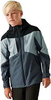 [REGATTA] Childrens/Kids Highton VI Waterproof Jacket (UK Size: 13 Years) (Seal Grey/Cloudy Grey/Black)