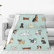 Dog Ultra-Soft Micro Fleece Blanket - Cozy and Lightweight Seasons