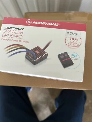 HOBBYWING QUICRUN CRAWLER BRUSHED 80 AMP ESC WITH LED PROGRAM BOX NEW