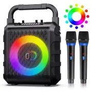 Karaoke Machine, 【Upgraded 20W 6.5"Subwoofer】Portable Bluetooth Sp