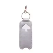 Pu Leather Chapstick Pouch Keys Ring Lipstick Lip Gloss Bag Keychain Holder Port