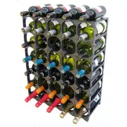 CellarStak Modular Black Wine Rack - 35/36 Bottles