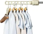 Folding Travel Hangers | Foldable Clothing Rack,Retractable Clothes Drying Rack, Foldable Clothes Hanger Rack, Space-Saving for Laundry