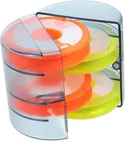 ibasenice Protective Silicone Main Line Box Fishing Line Storage Spools Portable 4 Bobbins