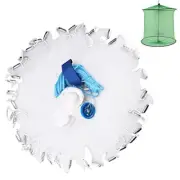 Saltwater Freshwater Casting Net for Bait Trap Fish with Real Metal Sinker