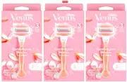 Gillette Venus ComfortGlide Women 3-Blade 1 Razor 2 Refills in ea-Pack of 3Boxes