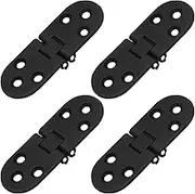 Piutouyar 4PCS Butler Tray Heavy Duty Folding Flip Top Hinge 180 Degree Round Edge Hinge for Folding Tables Sewing Machine Table Furniture Accessories 3.1" x 1.16"