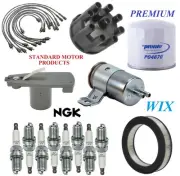 Tune Up Kit Filters Cap Wire Spark Plugs For DODGE W250 V8 5.2L 1988