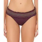 NWT Bleu Rod Beattie Burgundy Rouge SZ 6 Banded Stitch Bikini Swim Bottom #99917