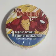 Magic Towel Marvel IRON MAN I am Invincible 11.75"x11.75" 2017 New