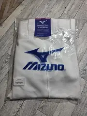Mizuno Womens Softball Pants White Elastic Bottom Medium Belt Loops Pockets