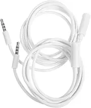 Vaguelly 2Pcs High Fidelity Audio Extension Cable Durable Male to Female Adapter for Guitar Power Amplifier Computer Equipment for Stage Sound and Ktv Use