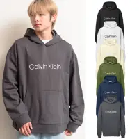 在飛比找momo購物網優惠-【Calvin Klein 凱文克萊】CK 男版 刺繡文字L