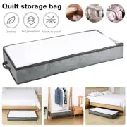 Underbed Storage Bag Clothes Storage Containers w/ Handle Zip Clear Window KoHEu