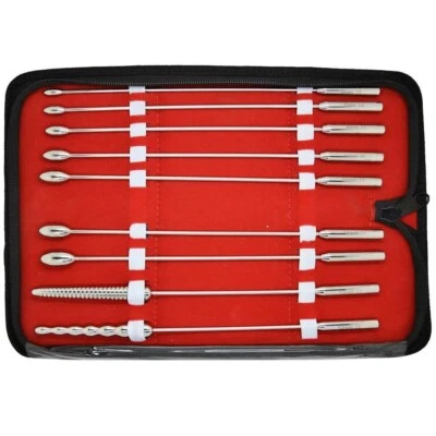 Tuning Rosebud Sound Kit - 316L Surgical Steel Male Urethral Sounding Set