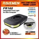 RAVEMEN FR160 自行車前燈適用於 GARMIN WAHOO BRYTON MAGENE XOSS 儀表安裝集