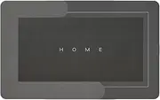 Front Door Mat Washable Entrance Rug Non Slip Rubber Backing Indoor Doormat Dirt Trapper Mat for Front Door Entrance Hall 40x60cm (Dark Grey)