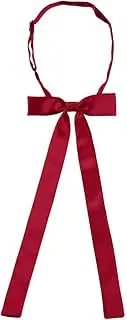 [Allegra K] Women's Pre-Tied Adjustable String Bow Tie with Long Ribbon Solid Color Uniform Bowties