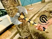 HandForged Carbon Steel Viking Axe Double Head Axe Hatchet Axe, tomahawk Axe