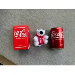 全新 可口可樂 經典北極熊娃娃+小罐子