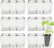 Plant Starter Trays Seedling Pot with Drain Hole - Seeding Starting Tray | Multi-Functional High Strength Outdoor Gardening Tools for Greenhouse Home