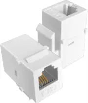 2Pack CAT3 Telephone Keystone Jack Phone Keystone Coupler RJ11 6P4C Female to...