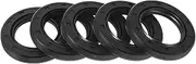 X AUTOHAUX Universal Oil Seal TG4 Lip Seal Ring Rotary Shaft Seal 30x47x7mm High Pressure NBR Rubber Black 5 Pcs