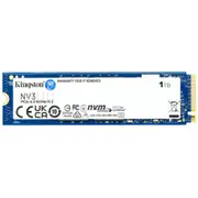 Kingston NV3 1TB M.2 NVMe Internal SSD PCIe Gen 4 - Up to 6000MB/s Read - Up to 4000MB/s Write - Backward Compatible with Gen 3 - 3 Years Warranty [SNV3S/1000G]