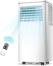 COBUY 12000 BTU Portable Air Conditioners with 2 Control Methods/Digital Display/24Hrs Timer/Installation Kits for Home/Office/Dorms, White
