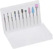 Baluue Tungsten Steel Grinding Head Set Nail Bits Nail Tools for Nail Art Nail Grinding Head Nail Drill Tool Nail Drill Bits Manicure Drill Bits