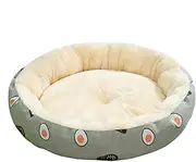 Round Cat Nest Bed - Plush Sleeping Pillow, Machine Washable, Cosy Cat Rest Bed, Comfortable Resting Area, Soft Dog Bed, Sturdy, Warm Plush Shelter for Puppies, Dogs